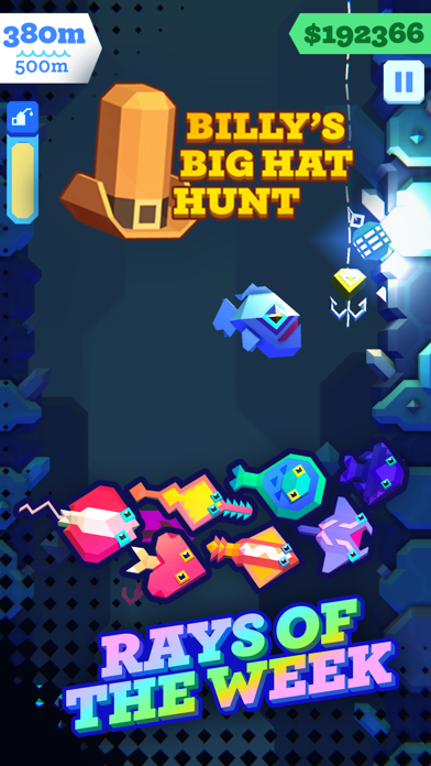 Still from the Ridiculous Fishing EX App Store card